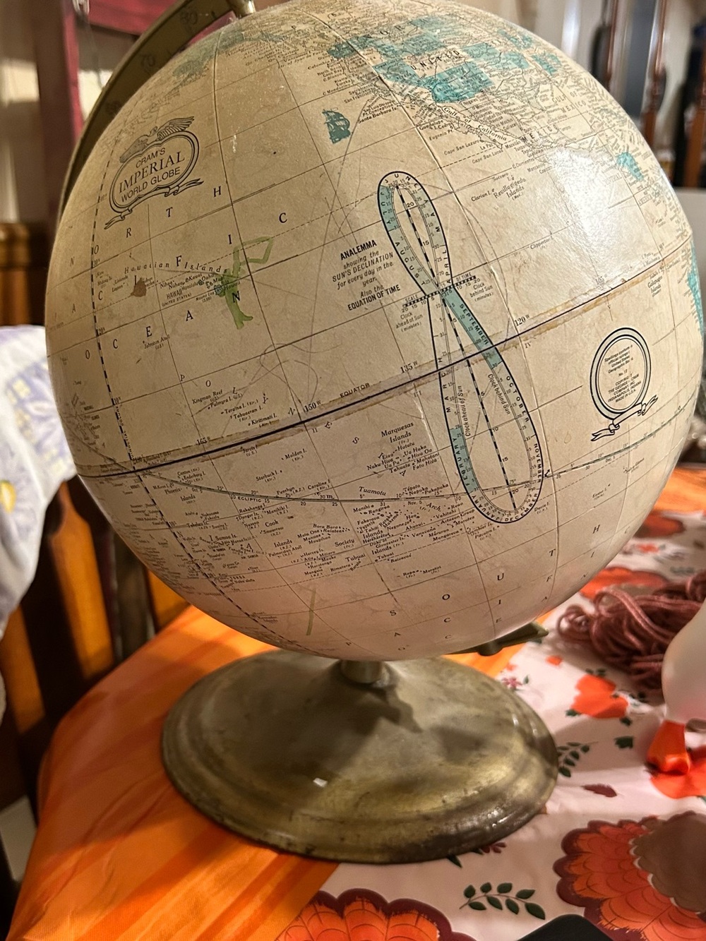 Vintage Imperial World Globe 1950s #globe #worldmap